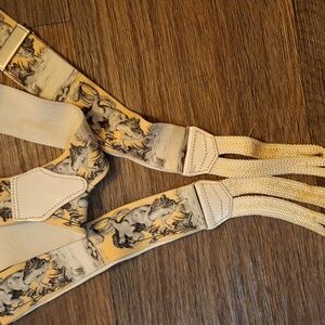 Rare Vintage Nymph Aphrodite Suspenders Braces. Made in England